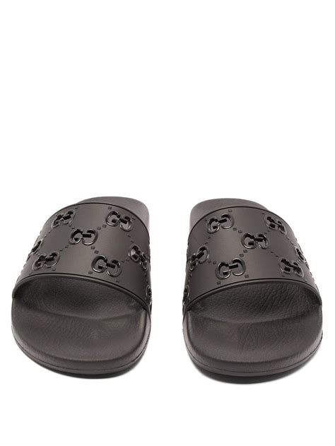 gucci gg cutout slides.